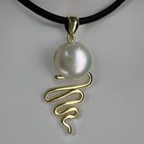 Eco Beach Staircase to the Moon Pearl Pendant