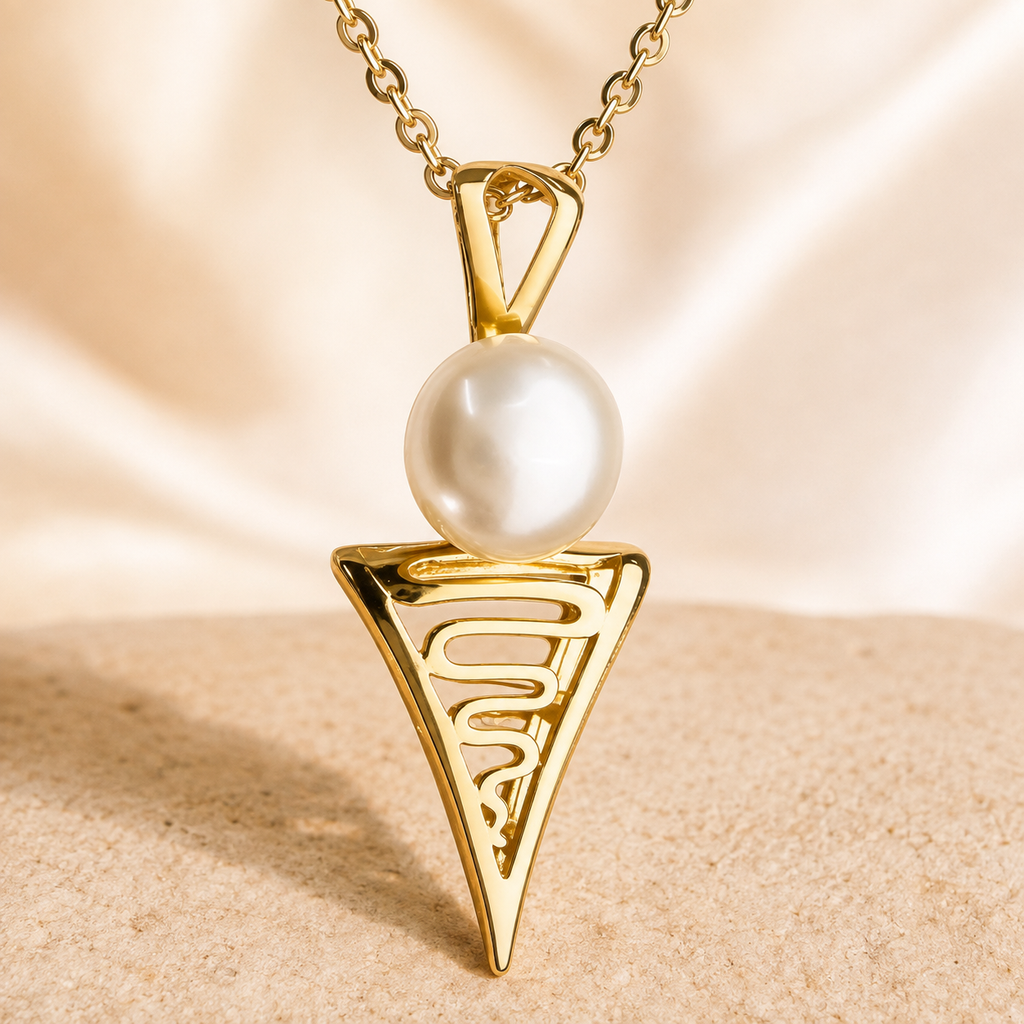 Roebuck Bay Staircase to the Moon Freshwater Pearl Pendan