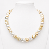 Broome and Golden South Sea multi-coloured Pearl Strand