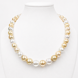 Broome and Golden South Sea multi-coloured Pearl Strand