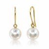Broome Pearl Round Fine Hook Earrings