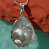 Pinctada Maxima Mabe Pearl Silver Drop Pendant