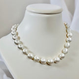 Freshwater Pearl Strand with Fancy Zirconia Clasp