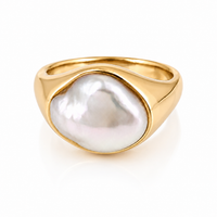 9ct Gold Broome Keshi Pearl Ring