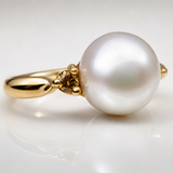 Broome Pearl Western Australian Yellow Diamond Ring