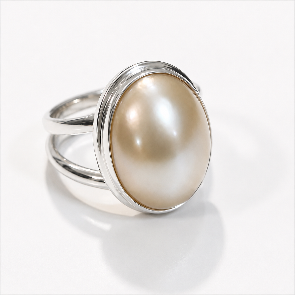 Mabe Pearl Sterling Silver Ring