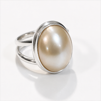 Mabe Pearl Sterling Silver Ring