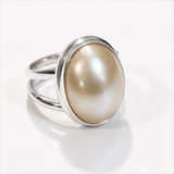 Mabe Pearl Sterling Silver Ring