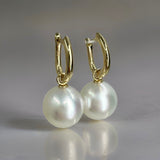 9ct Broome Pearl Huggies Earrings