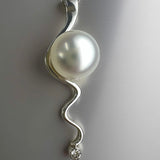 Broome Pearl Mitchell Falls Staircase Pendant 18ct White Gold