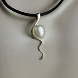 Mitchell Falls Staircase to the Moon Pearl Silver Pendant