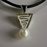 Chile Creek Staircase to The Moon Sterling Silver Pearl Pendant