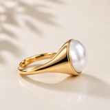 Broome Keshi Pearl 9ct Gold Ring