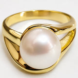 Cultured Freshwater Pearl Ring Gold