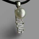 Cape Leveque Staircase to the Moon Pearl Silver Pendant