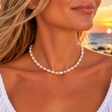 Cultured Freshwater Pink and White Pearl Strand