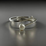 Broome Pearl Sterling Silver Cubic Zirconia Bangle