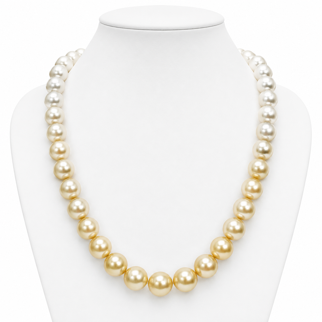 Broome and Golden South Sea Ombre Pearl Strand