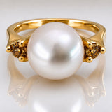 Broome Pearl Western Australian Yellow Diamond Ring