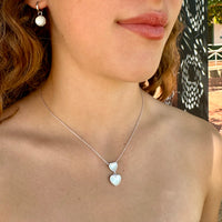 Sweet Heart Drop Mother of Pearl Necklace