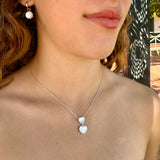 Sweet Heart Drop Mother of Pearl Necklace