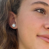 Mother of Pearl Pinctada Stud Earrings