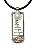 Kimberley Staircase to the Moon Pearl Silver Pendant