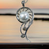 Flawless Broome Pearl 18ct White Gold Diamond Mangrove Pendant
