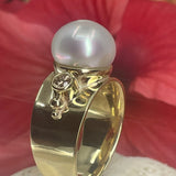 Broome Pearl Kimberley Diamond 9ct "Twilight" Ring