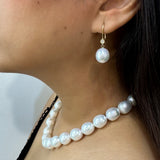 Luxurious Broome Pearl Stand with a Gold and Diamond Clasp