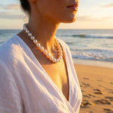 Broome Pearl Oval Strand 9ct Ball Clasp