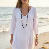 Broome Circle Pearl and Black Agate Strand