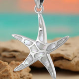Mother of Pearl Silver 925 Starfish Pendant