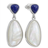 Pinctada Mother of Pearl Onyx Earrings