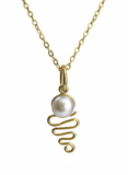 Cultured Freshwater Pearl 9ct Luna Monsoon Pendant