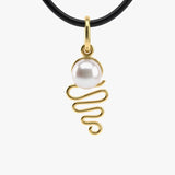 Cultured Freshwater Pearl 9ct Luna Monsoon Pendant