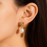 Cultured Freshwater Staircase Gold Pearl Earrings