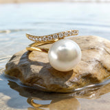 Broome Pearl 18ct Gold Diamond Ring
