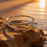 Cultured Freshwater Sterling Silver Cuff Bracelet