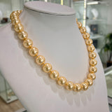 Golden Pearl Shell Based Strands