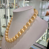 Golden Pearl Shell Based Strands