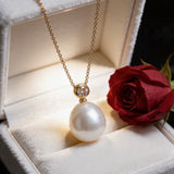 Broome South Sea Pearl 18ct Gold Diamond Pendant