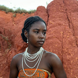 Cultured freshwater Seven layer Strand Necklace