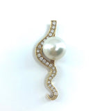 Broome Pearl and Diamonds Mitchell Falls Pendant 18ct Gold
