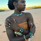 Cultured Freshwater Pearl & Leather Bracelet