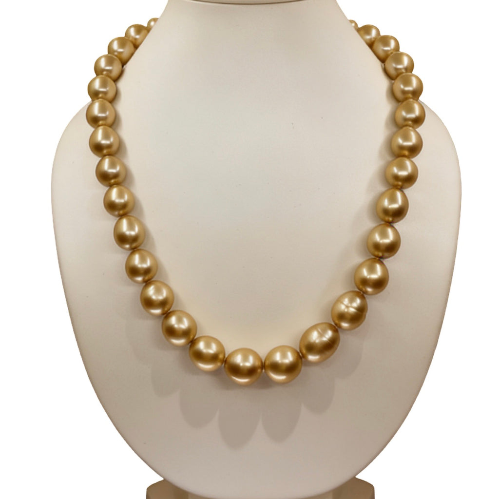 Golden South Sea Circle Pearl Strand