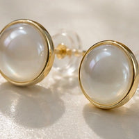 Mother of Pearl Pinctada Stud Earrings