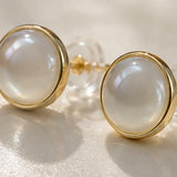 Mother of Pearl Pinctada Stud Earrings