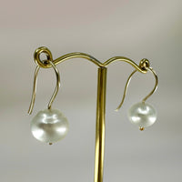 Broome Pearl 9ct Hook Earrings