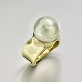 Perfect Broome Pearl 9ct Gold Ring